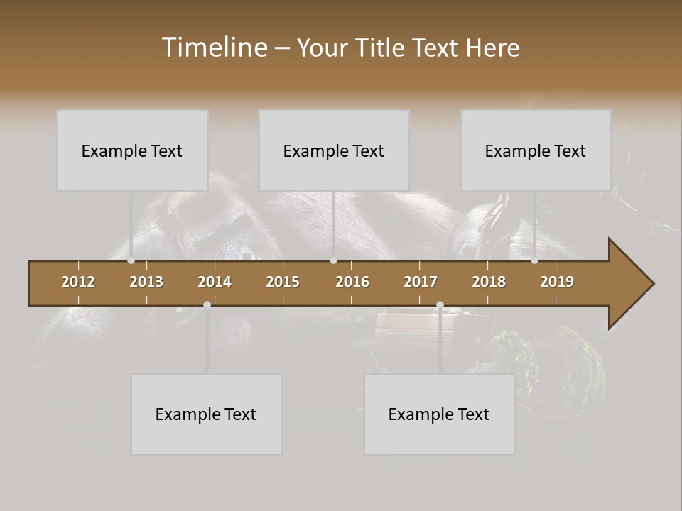 Urwald Baum Affe PowerPoint Template