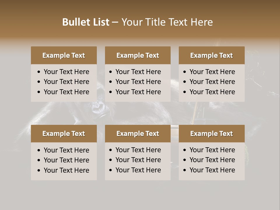 Urwald Baum Affe PowerPoint Template