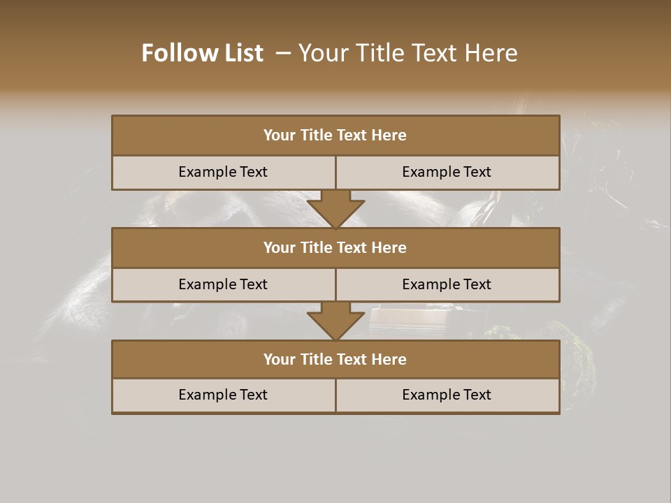Urwald Baum Affe PowerPoint Template
