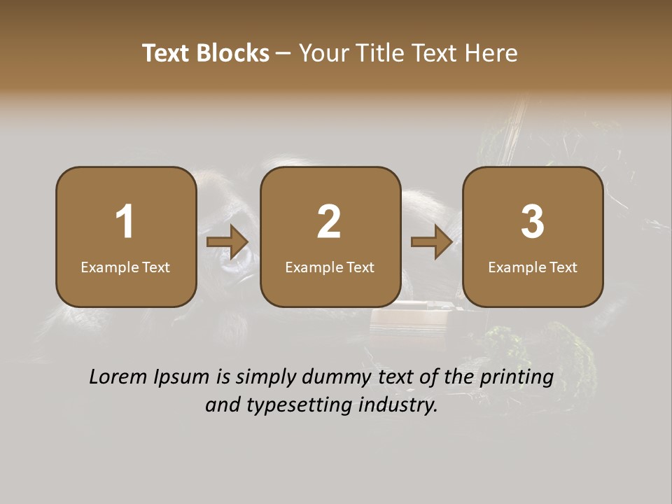 Urwald Baum Affe PowerPoint Template