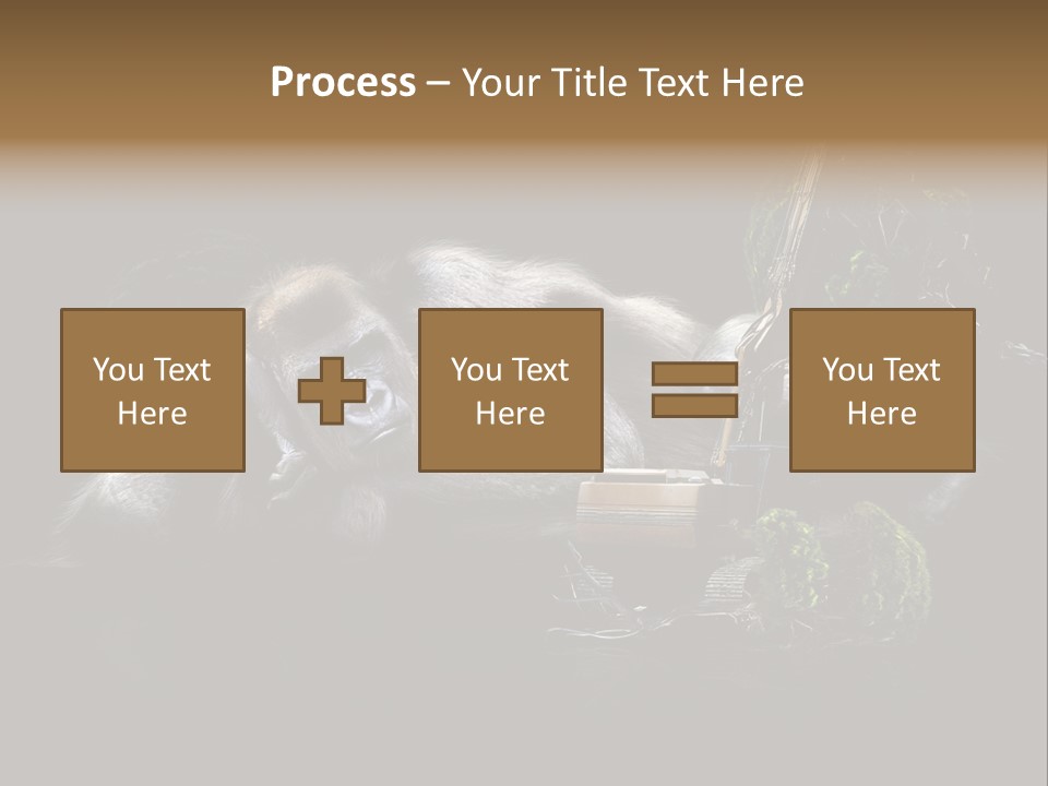 Urwald Baum Affe PowerPoint Template