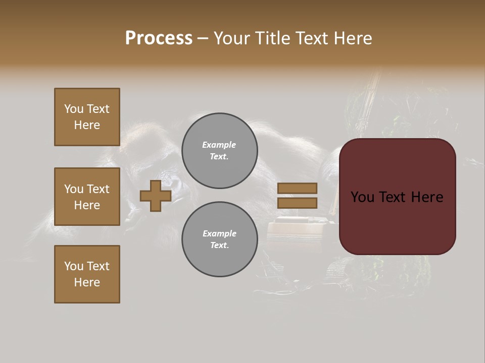 Urwald Baum Affe PowerPoint Template