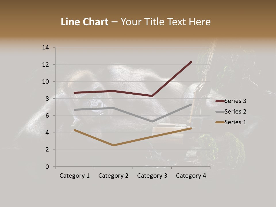 Urwald Baum Affe PowerPoint Template