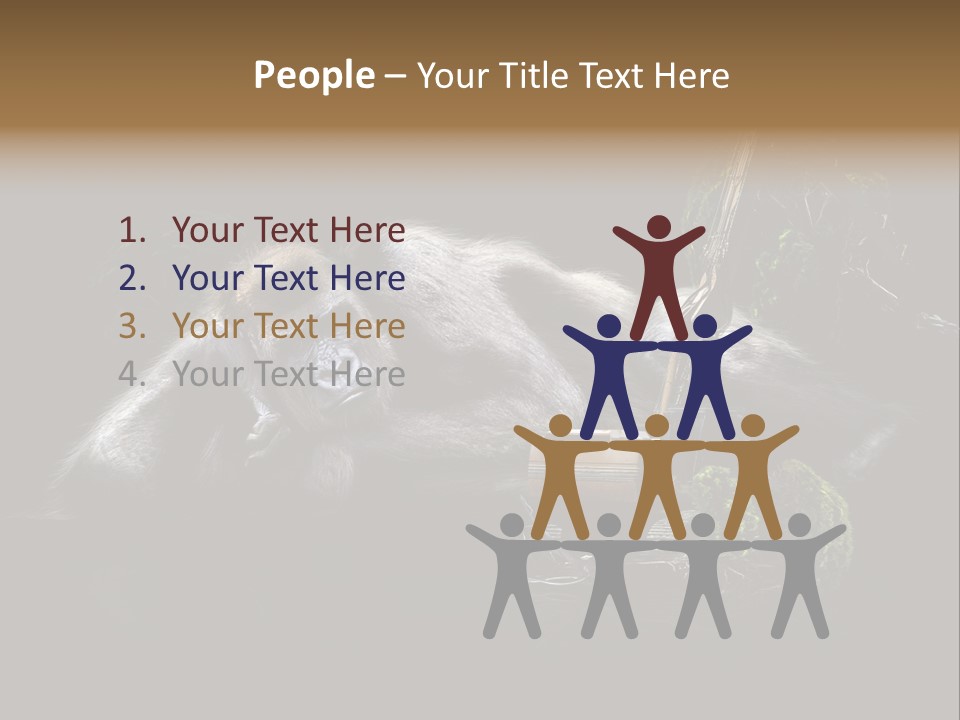 Urwald Baum Affe PowerPoint Template