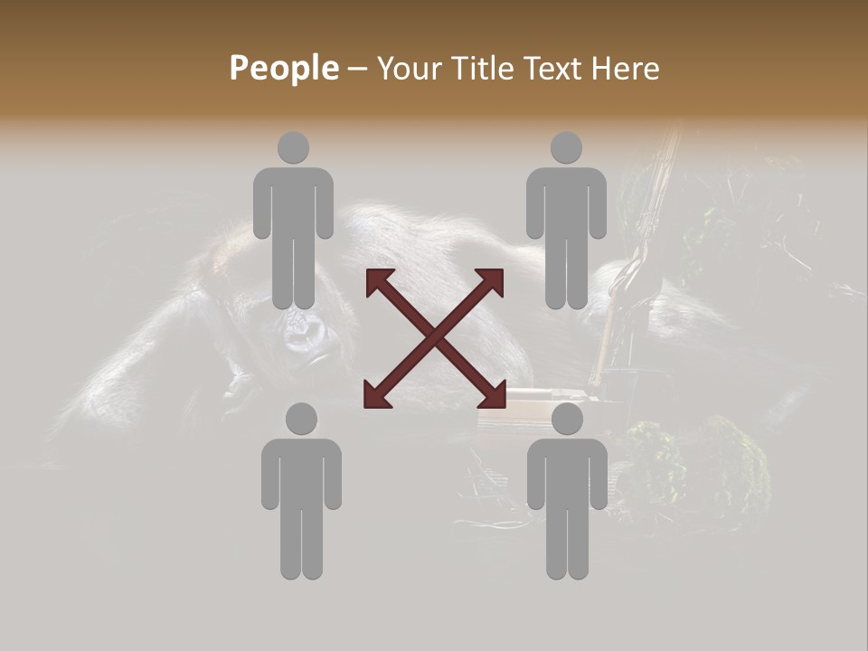 Urwald Baum Affe PowerPoint Template