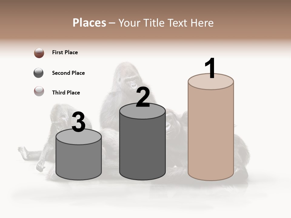 Affenfamilie Affenmensch Affen PowerPoint Template