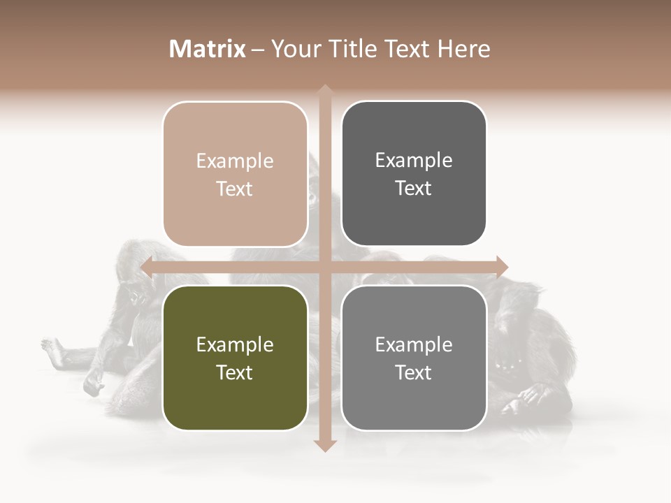 Affenfamilie Affenmensch Affen PowerPoint Template