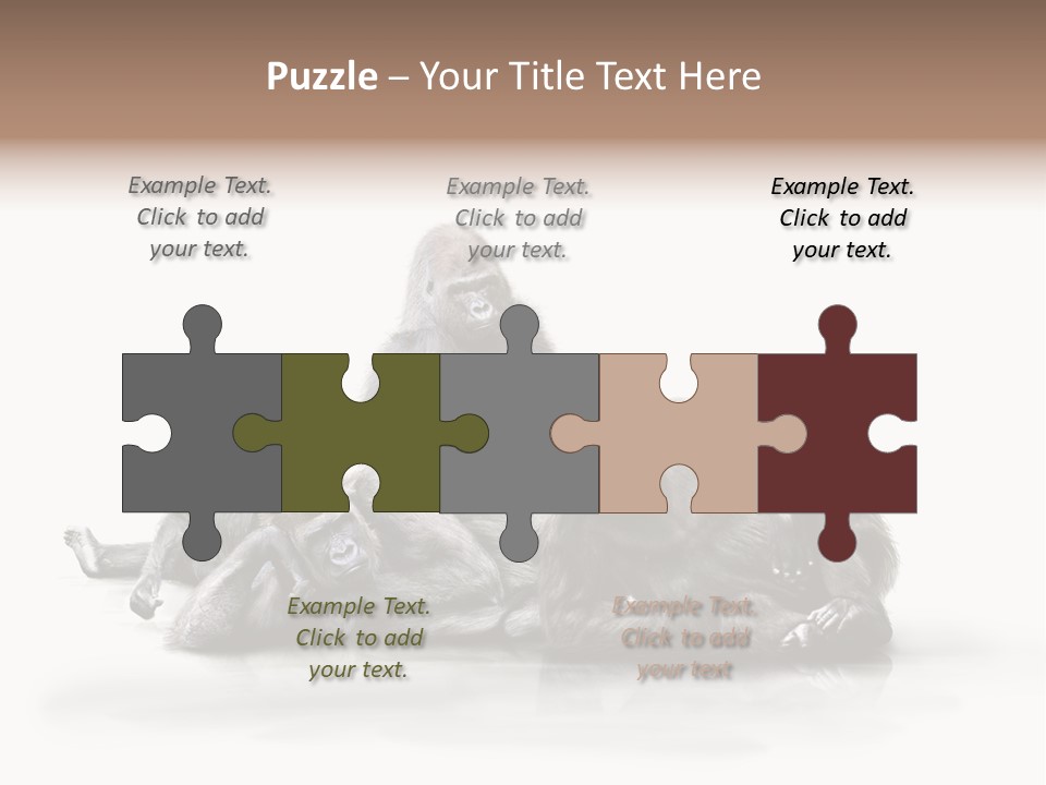 Affenfamilie Affenmensch Affen PowerPoint Template