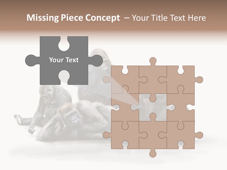 Affenfamilie Affenmensch Affen PowerPoint Template