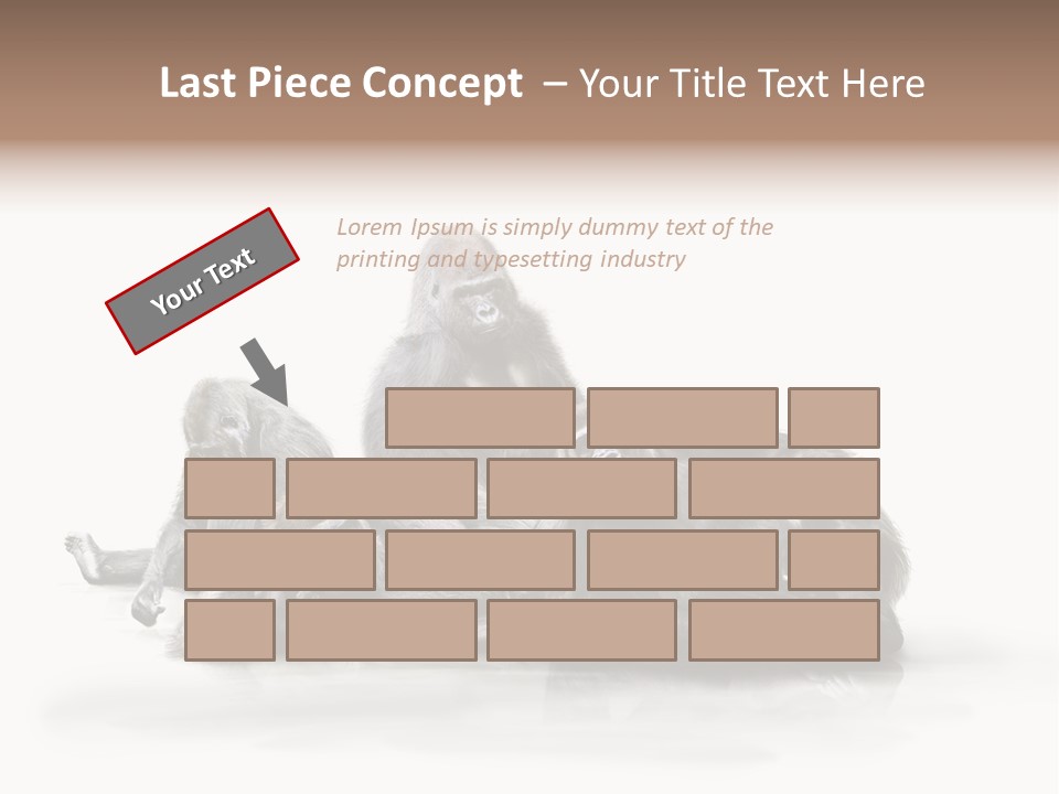 Affenfamilie Affenmensch Affen PowerPoint Template