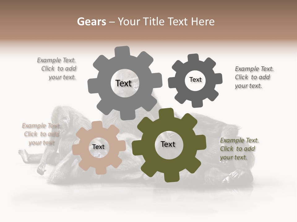 Affenfamilie Affenmensch Affen PowerPoint Template