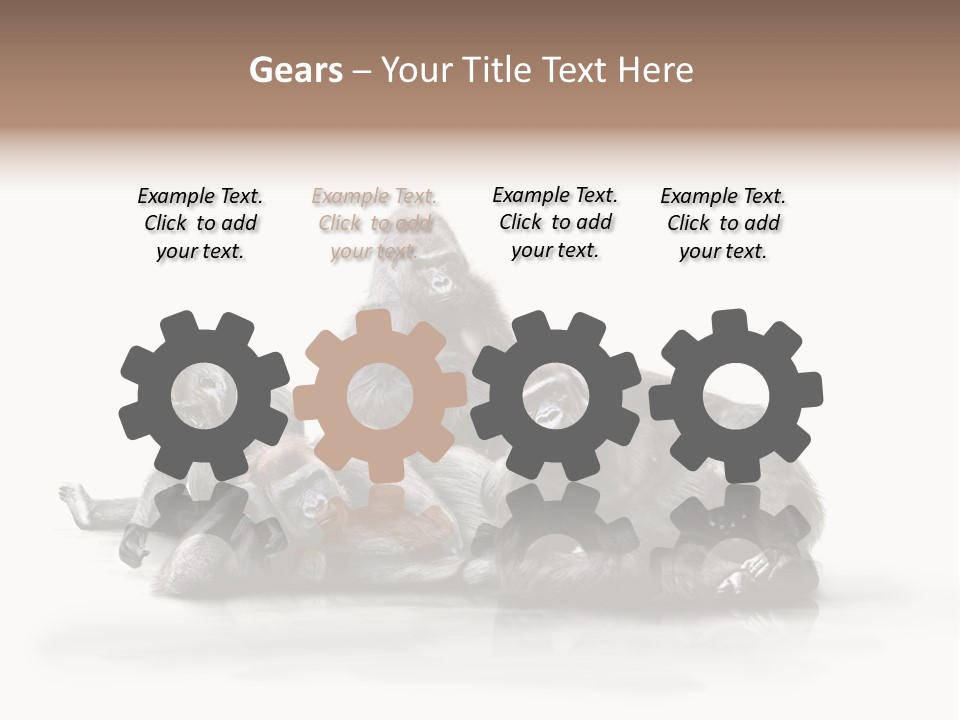 Affenfamilie Affenmensch Affen PowerPoint Template