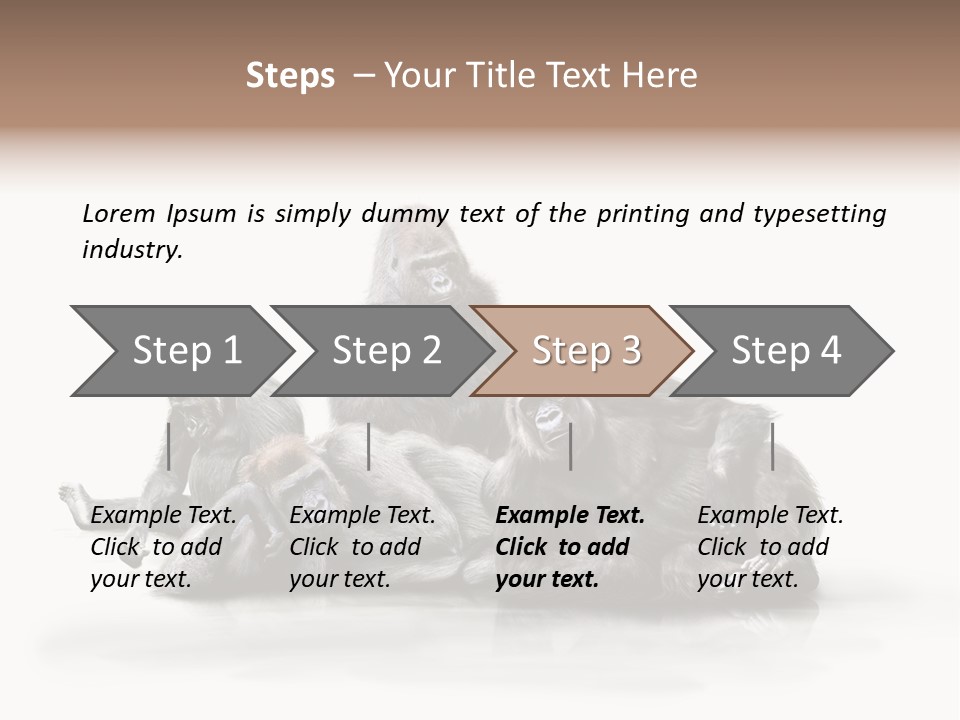 Affenfamilie Affenmensch Affen PowerPoint Template
