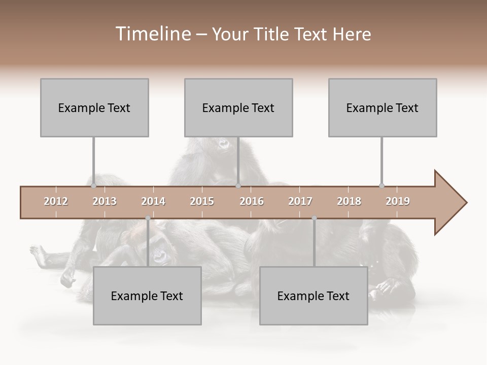 Affenfamilie Affenmensch Affen PowerPoint Template
