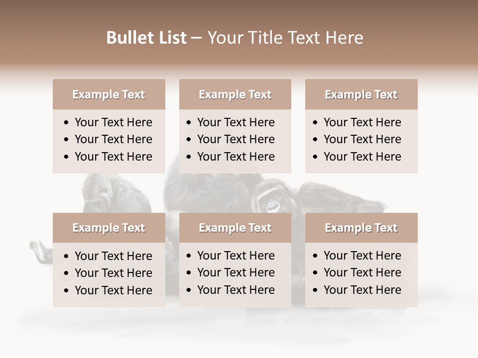 Affenfamilie Affenmensch Affen PowerPoint Template