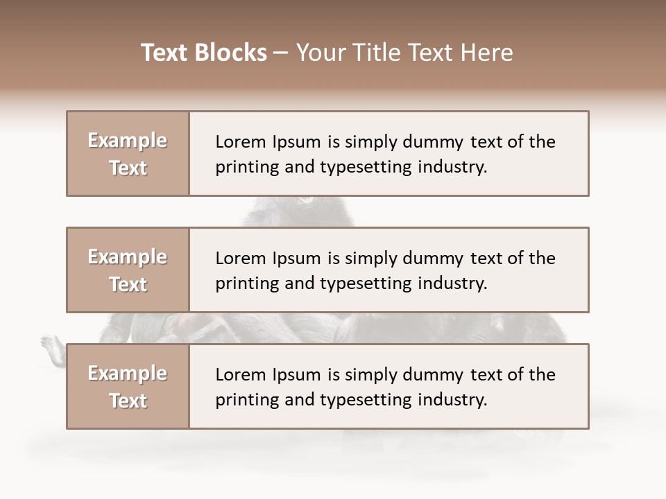 Affenfamilie Affenmensch Affen PowerPoint Template