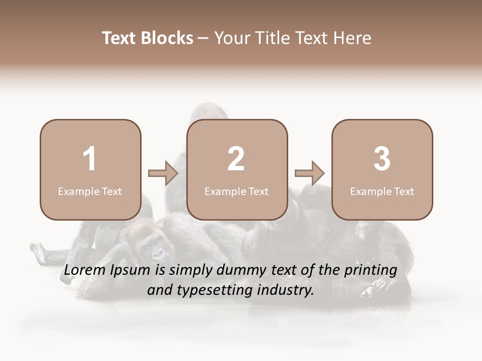 Affenfamilie Affenmensch Affen PowerPoint Template