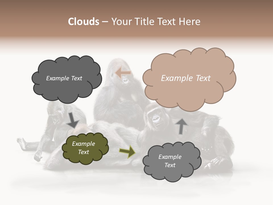 Affenfamilie Affenmensch Affen PowerPoint Template