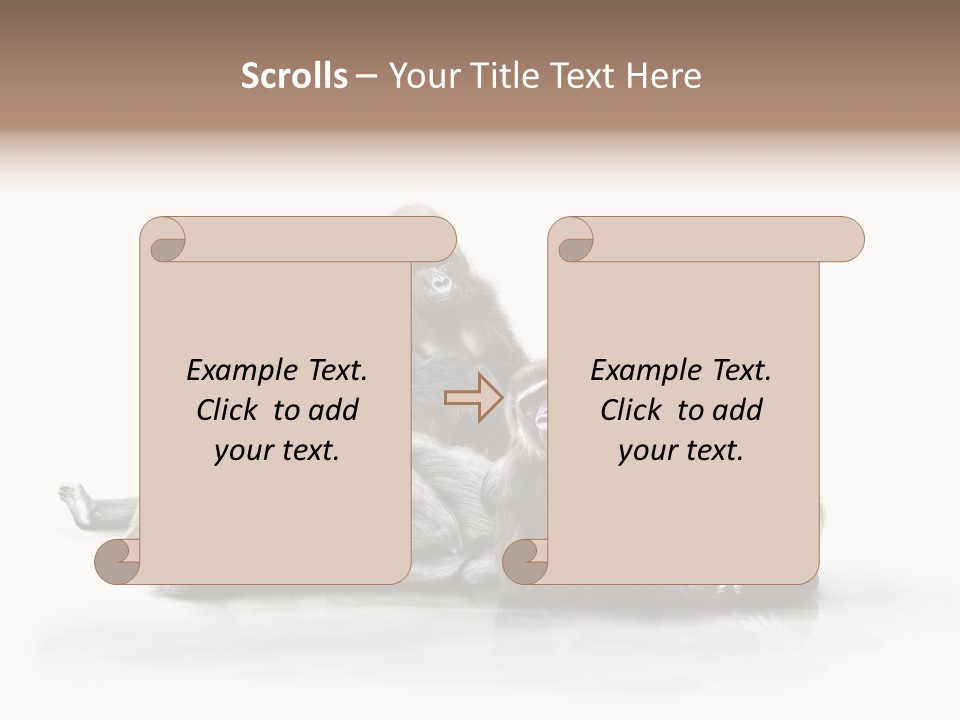 Affenfamilie Affenmensch Affen PowerPoint Template