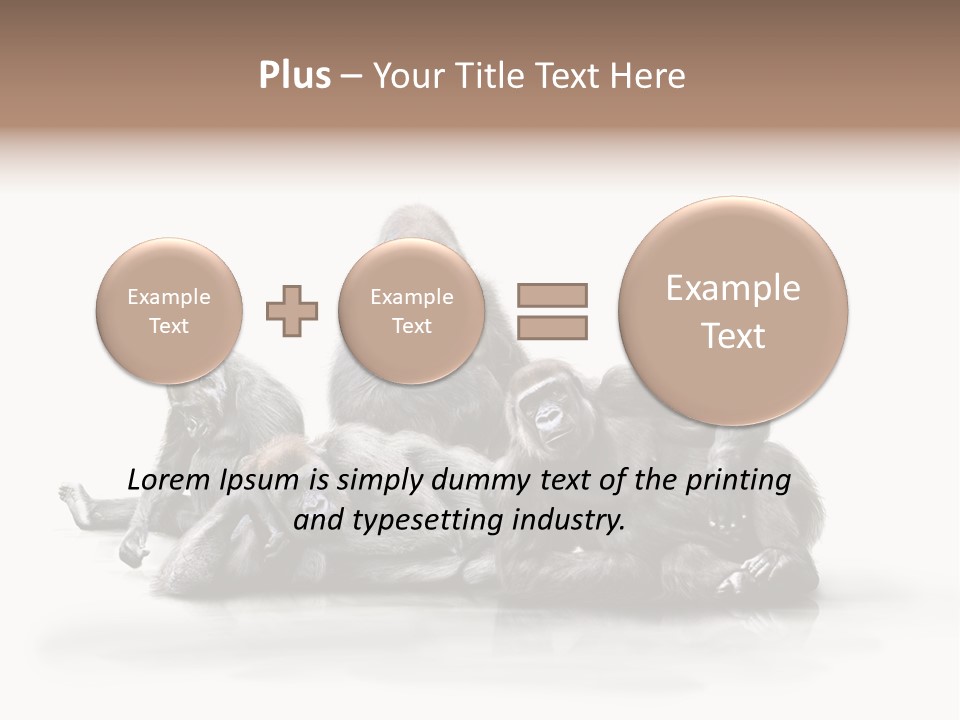 Affenfamilie Affenmensch Affen PowerPoint Template