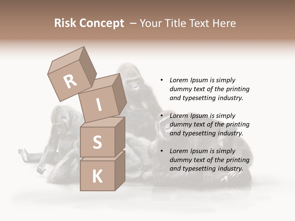 Affenfamilie Affenmensch Affen PowerPoint Template