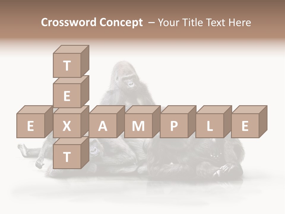 Affenfamilie Affenmensch Affen PowerPoint Template