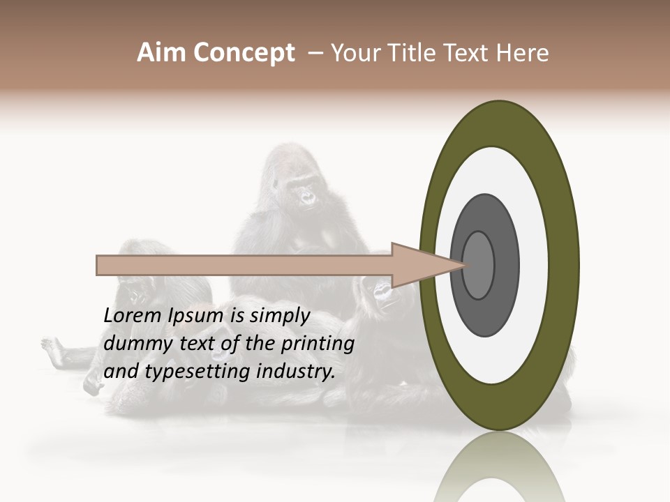 Affenfamilie Affenmensch Affen PowerPoint Template