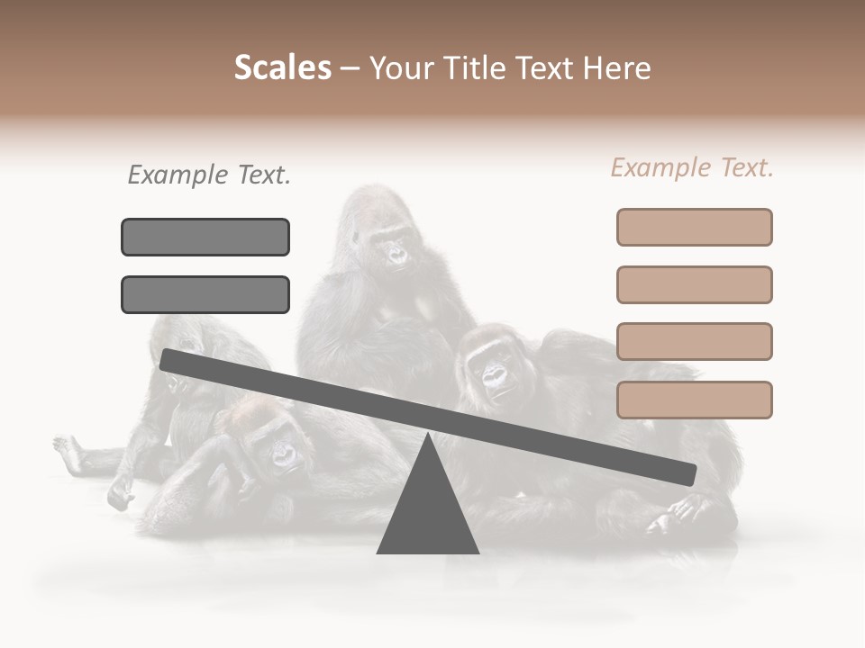Affenfamilie Affenmensch Affen PowerPoint Template
