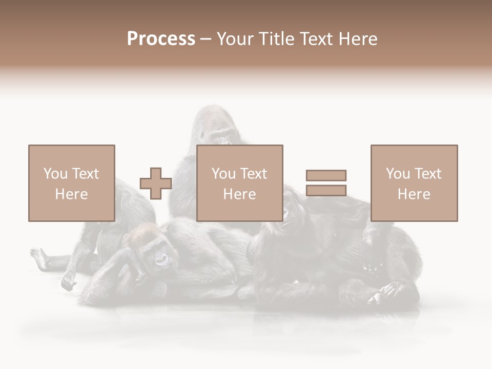 Affenfamilie Affenmensch Affen PowerPoint Template