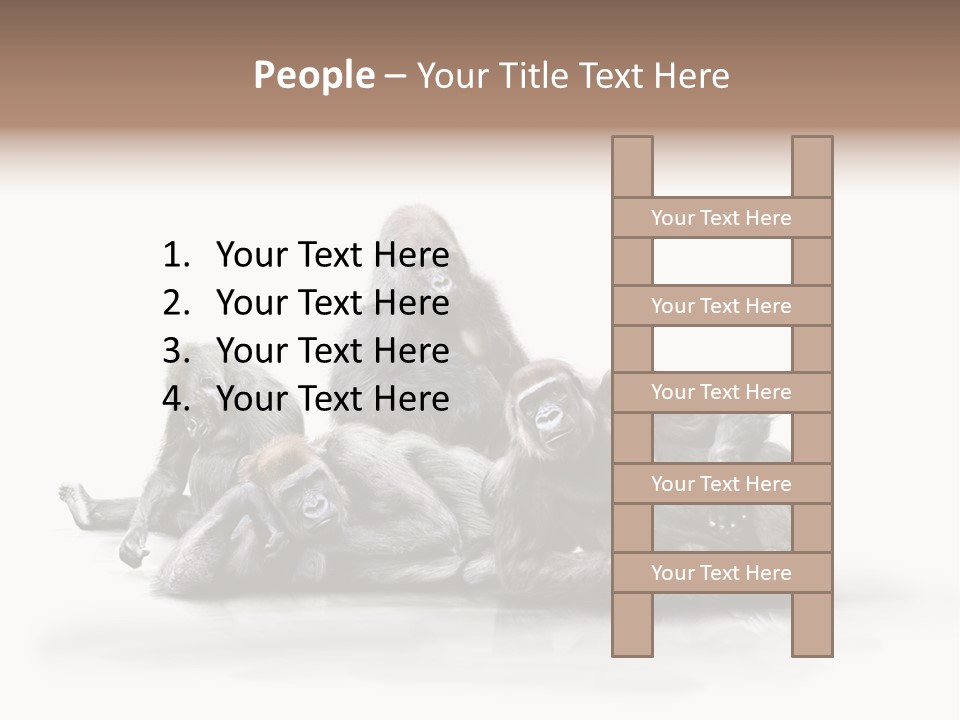 Affenfamilie Affenmensch Affen PowerPoint Template