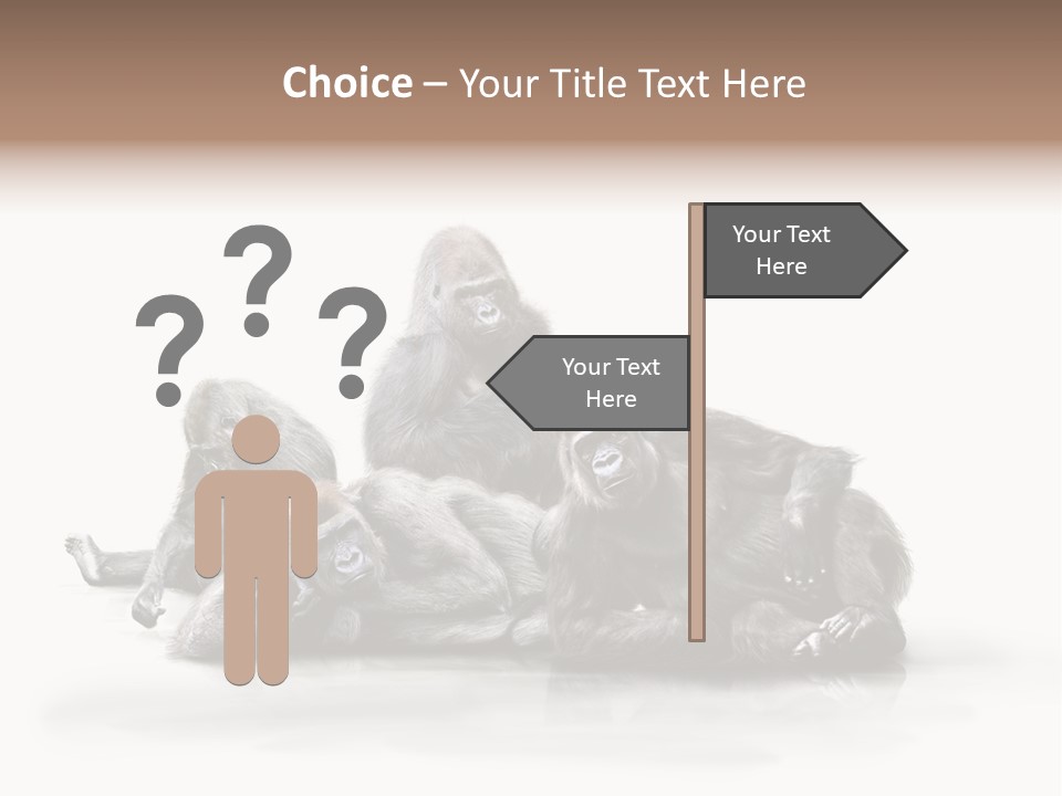 Affenfamilie Affenmensch Affen PowerPoint Template