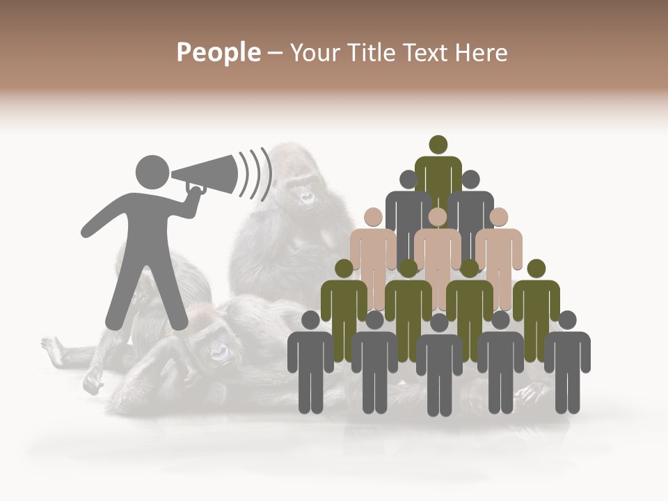 Affenfamilie Affenmensch Affen PowerPoint Template