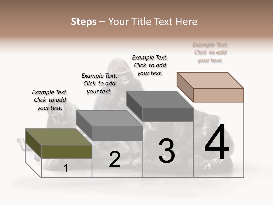Affenfamilie Affenmensch Affen PowerPoint Template