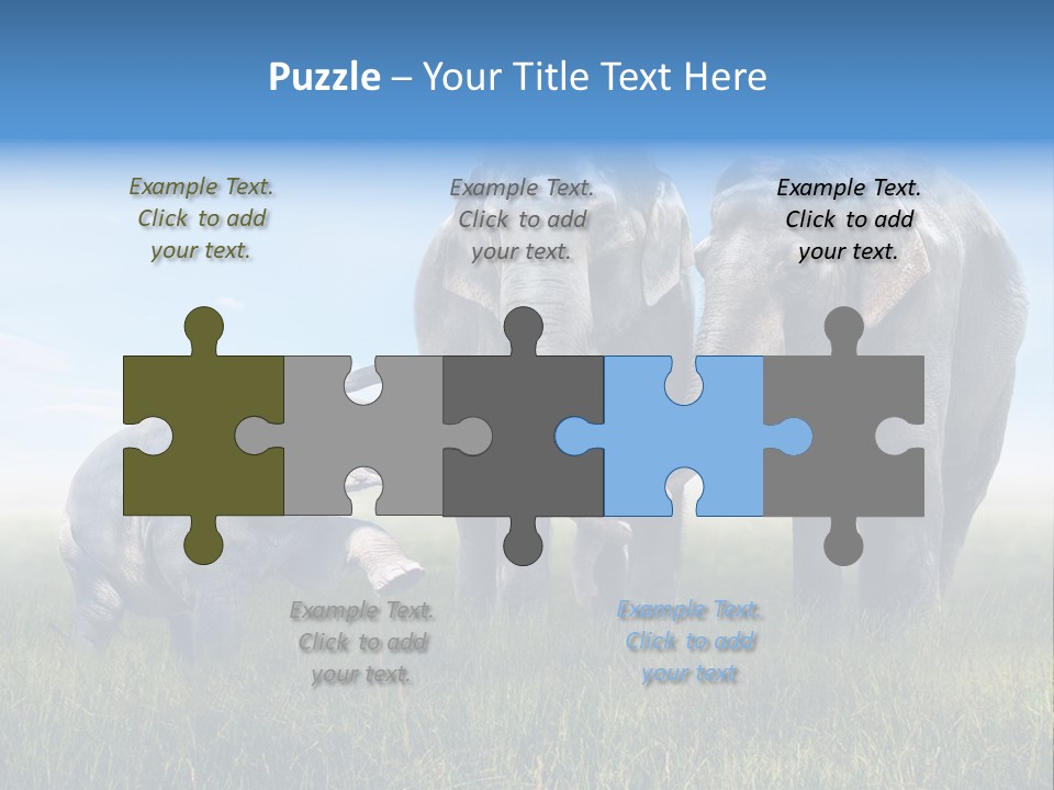 Elefantenbaby Liebe Lieb PowerPoint Template