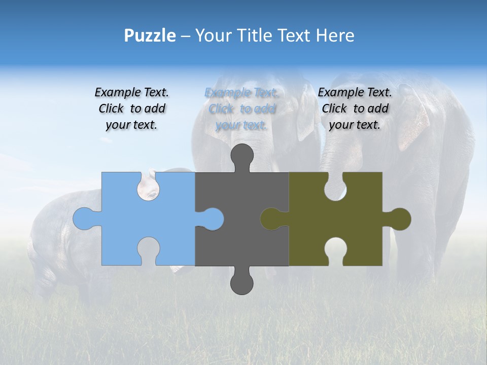 Elefantenbaby Liebe Lieb PowerPoint Template