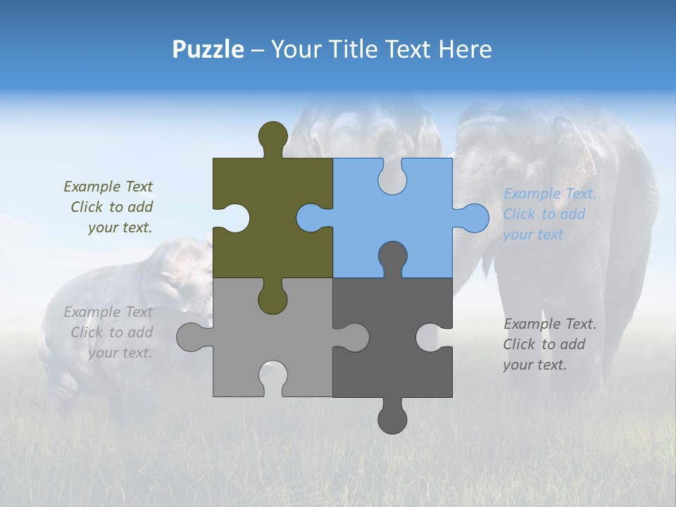 Elefantenbaby Liebe Lieb PowerPoint Template