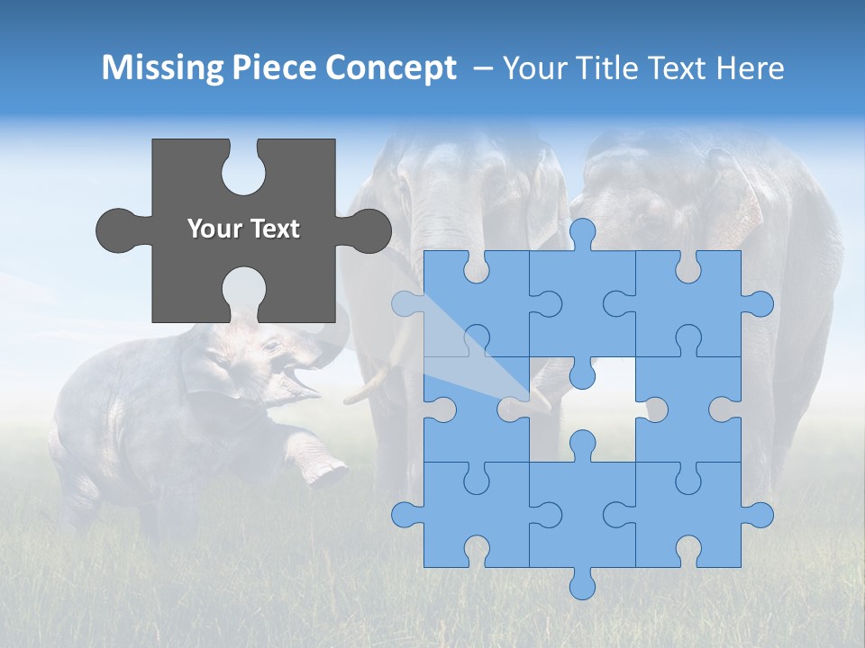 Elefantenbaby Liebe Lieb PowerPoint Template