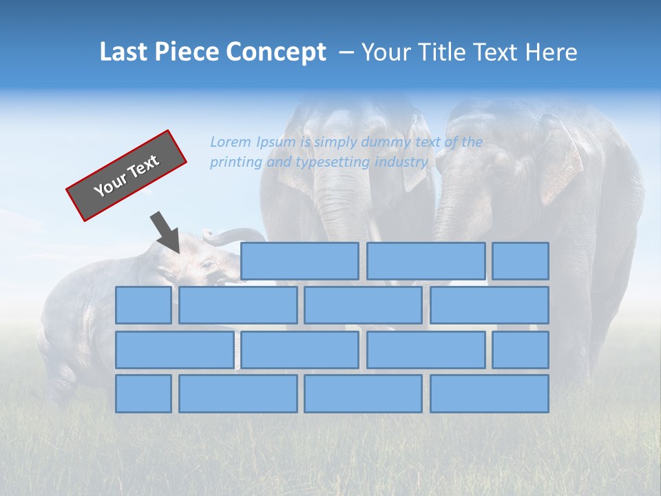 Elefantenbaby Liebe Lieb PowerPoint Template