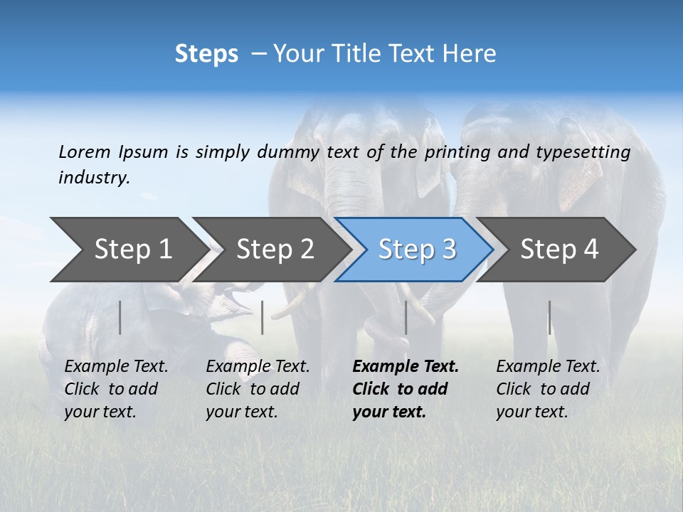 Elefantenbaby Liebe Lieb PowerPoint Template