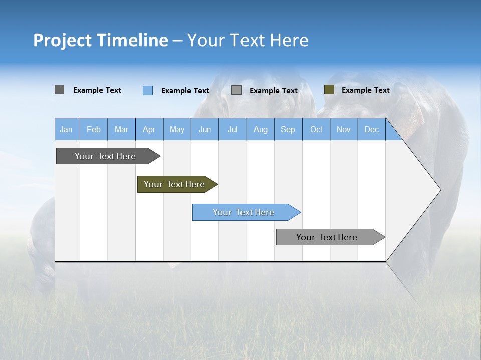 Elefantenbaby Liebe Lieb PowerPoint Template
