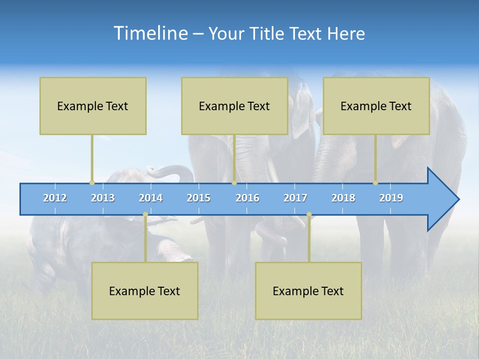 Elefantenbaby Liebe Lieb PowerPoint Template