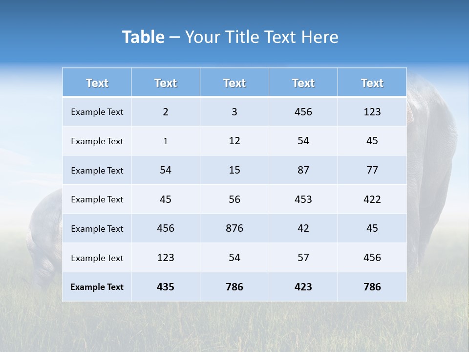 Elefantenbaby Liebe Lieb PowerPoint Template