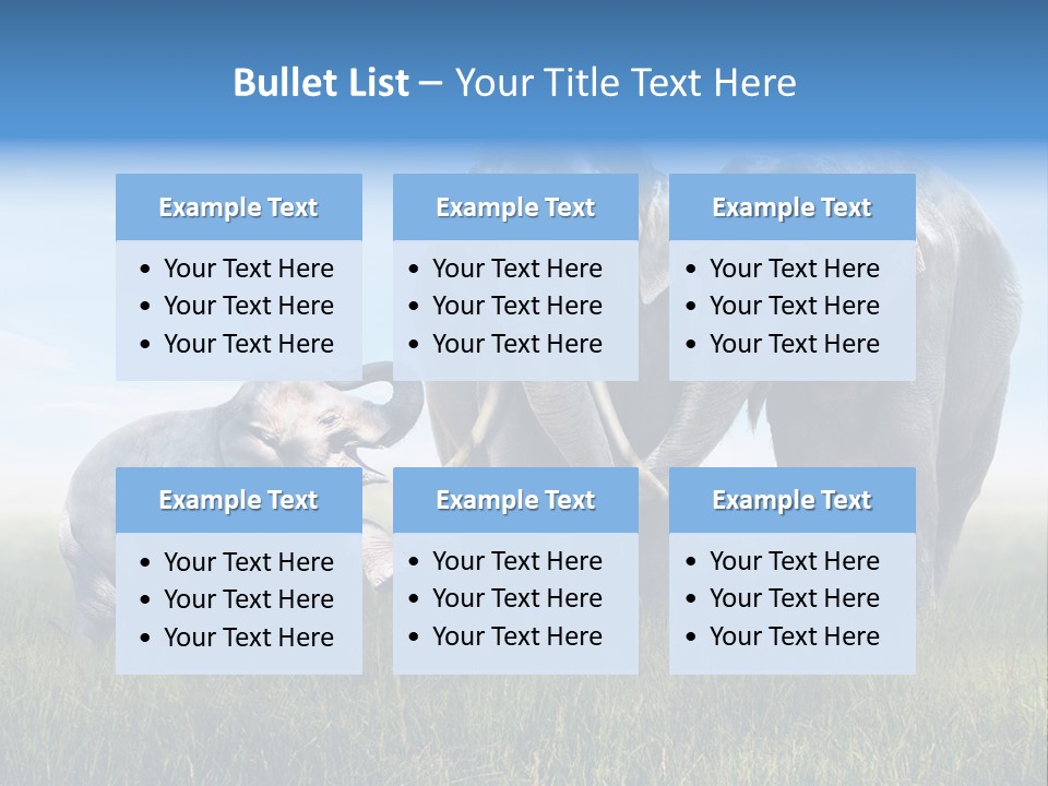 Elefantenbaby Liebe Lieb PowerPoint Template