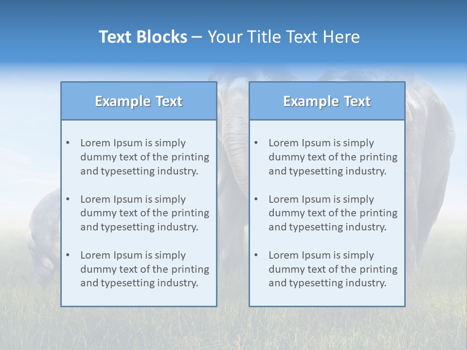 Elefantenbaby Liebe Lieb PowerPoint Template