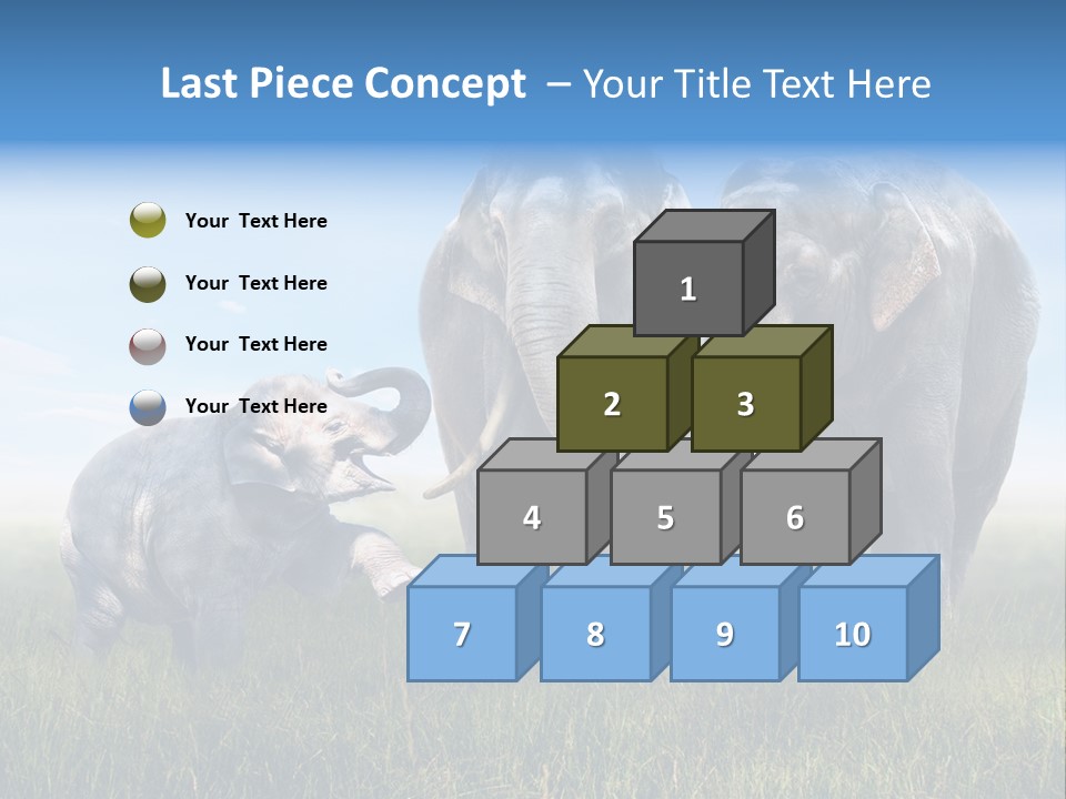 Elefantenbaby Liebe Lieb PowerPoint Template