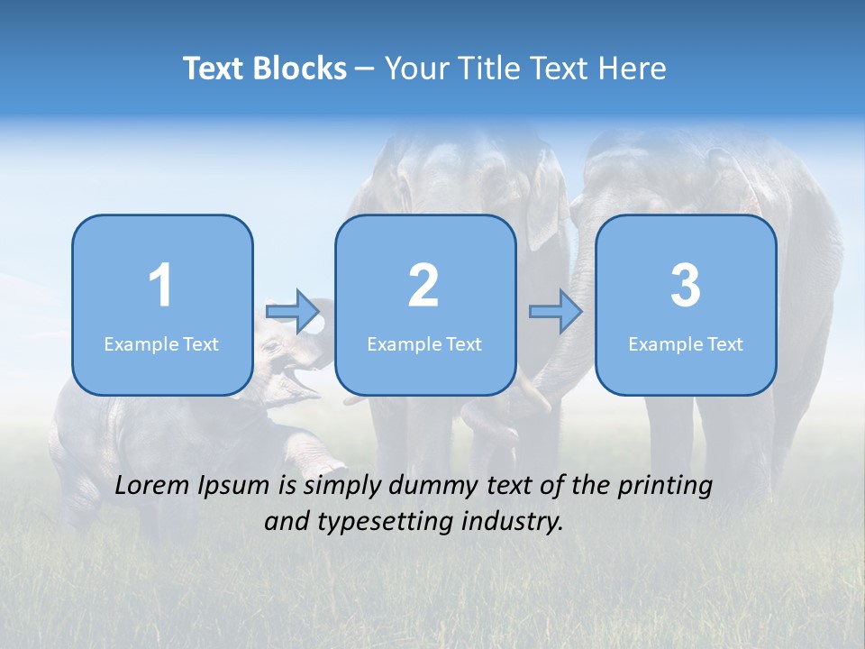 Elefantenbaby Liebe Lieb PowerPoint Template