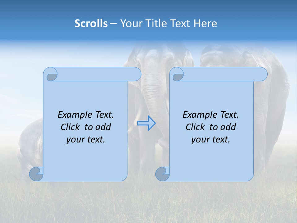 Elefantenbaby Liebe Lieb PowerPoint Template