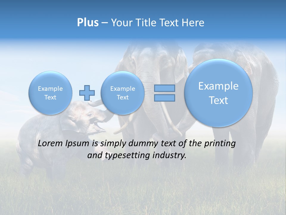 Elefantenbaby Liebe Lieb PowerPoint Template