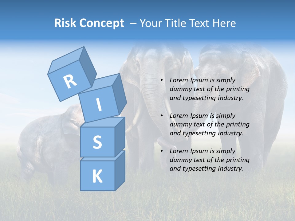 Elefantenbaby Liebe Lieb PowerPoint Template