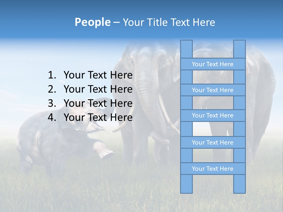 Elefantenbaby Liebe Lieb PowerPoint Template